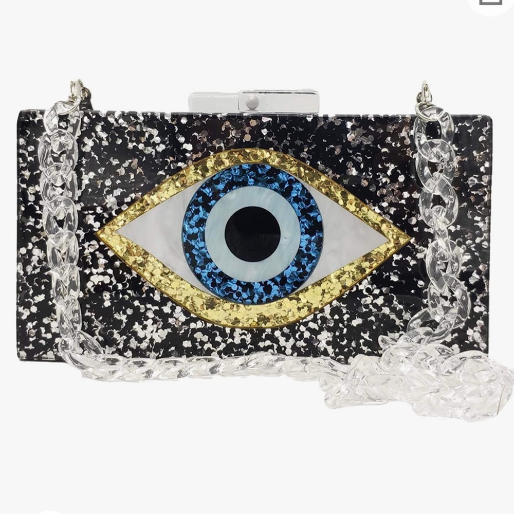 Acrylic Evil Eye Clutch 🧿
